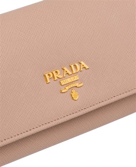 prada leather wallet with strap|leather wallet Prada price.